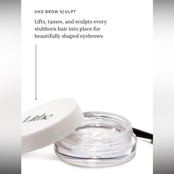 New LITHE BEAUTY UHD Brow Sculpt Clear Brow shaping wax with sculpting brush - Picture 5 of 10